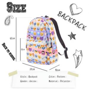 Школьный Рюкзак со смайликами Emoji 
