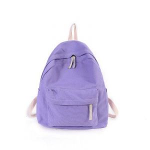 Фиолетовый однотонный рюкзак