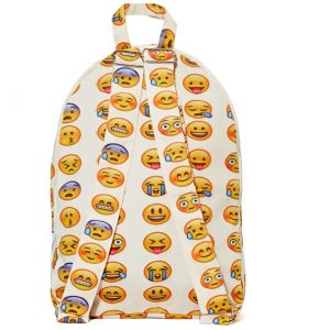 Белый рюкзак со смайликами Emoji 08