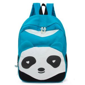 Бирюзовый рюкзак для подростков с пандой