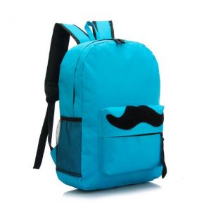 Голубой рюкзак с усами