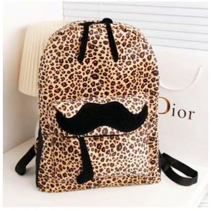 Леопардовый рюкзак с ушками