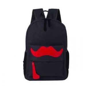 Рюкзак с усами черно-красный