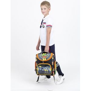 Школьный ортопедический ранец для мальчика первоклассника Гоночная Машина