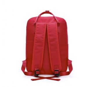 Красный однотонный рюкзак 03