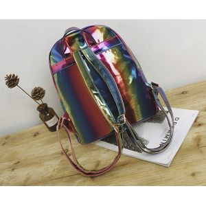 Разноцветный голографический рюкзак 012