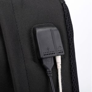 Черный Рюкзак TikTok с USB + разъем для наушников