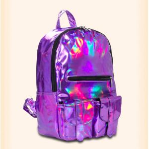 Фиолетовый голографический рюкзак 02