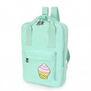 Мятный рюкзак для подростков "Мороженое" 034