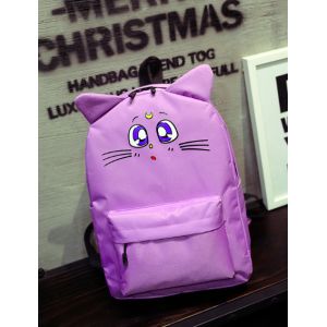 Фиолетовый рюкзак с котиком Сейлор Мун 029