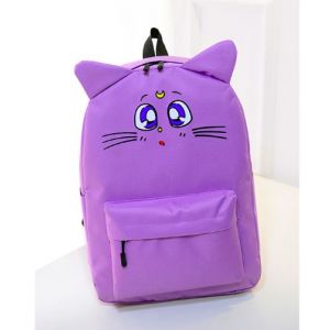 Фиолетовый рюкзак с котиком Сейлор Мун 029