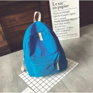 Светло-синий однотонный рюкзак