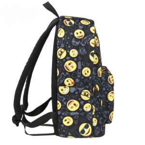 Черный рюкзак со смайликами Emoji 010