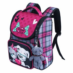Ортопедический рюкзак для девочки 1-5 класс 016