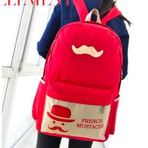 Рюкзак с усами French Mustache красного цвета