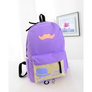 Рюкзак с усами French Mustache фиолетового цвета