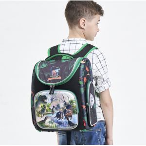 Школьный рюкзак с ортопедической спинкой — Динозавры