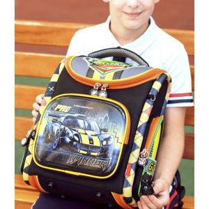 Школьный ортопедический ранец для мальчика первоклассника Гоночная Машина