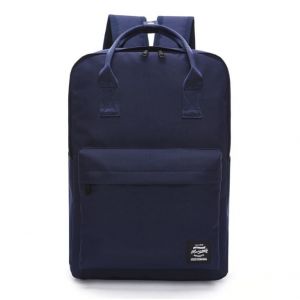 Синий однотонный рюкзак для подростков