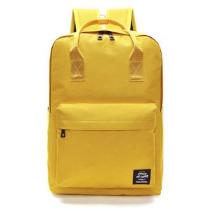 Желтый однотонный рюкзак 05