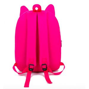 Розовый Рюкзак с глазками котика 012