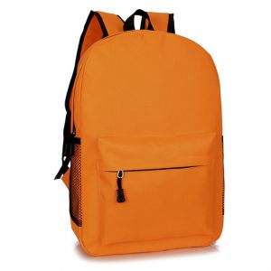 Оранжевый однотонный рюкзак 013