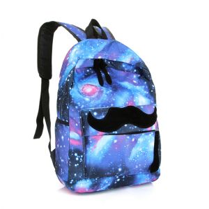 Синий Космос рюкзак с черными усами