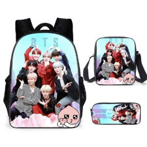 Рюкзак BTS K-POP + пенал + сумка 0107