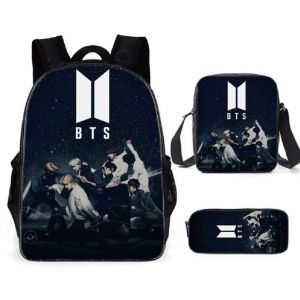 Рюкзак BTS K-POP + пенал + сумка 0113