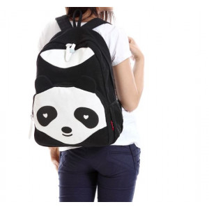 Рюкзак для девочки подростка Черная Панда