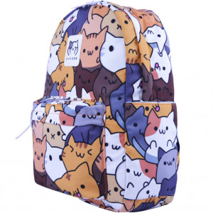 Рюкзак для девочек подростков "Котик" 118