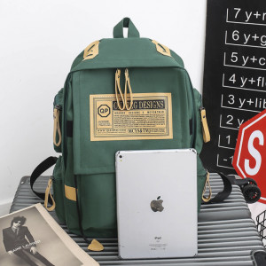 Зеленый рюкзак для подростков 0128