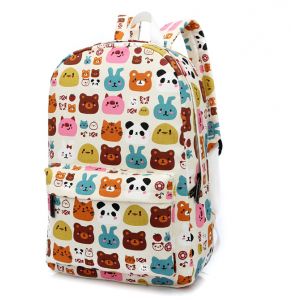 Школьный Рюкзак для девочки подростка с животными